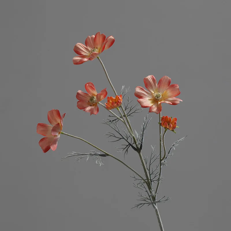 artificial gerbera daisy flower 60cm white silk stem for home, wedding, table, indoor decor - perfect for anniversary, baby shower, bridal party, birthday, housewarming