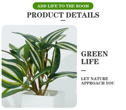 Artificial Bonsai Plant in Pot, Green Plastic Potted Ornament for Home, Office, Hotel, or Wedding Decor, Desktop Decoration, Ideal for Gifts and Outdoor Use, 1 Piece