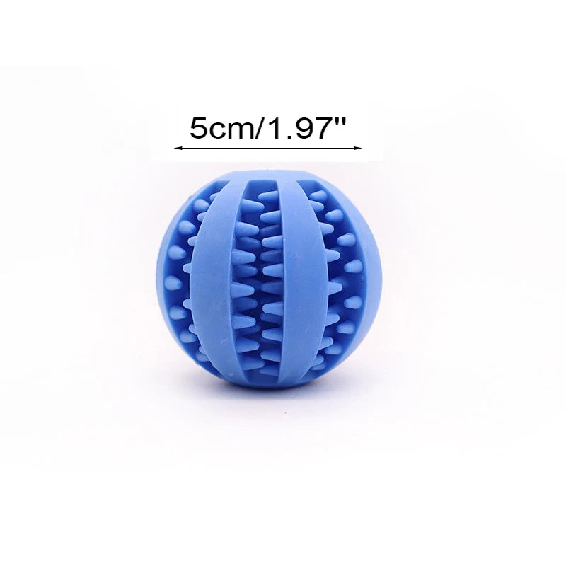 durable rubber dog chew ball toy | interactive elastic ball for teeth cleaning | pet fetch play | ideal for aggressive chewers | safe, non-toxic material