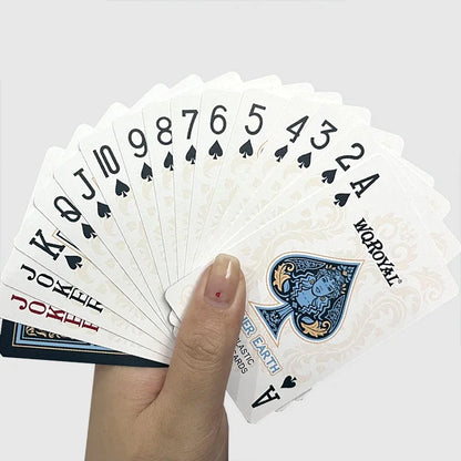 4 High-End Personalized PVC Playing Cards Mother Earth Custom Deck - Durable Customizable Poker Cards with Elegant Gaia Design for Gaming and Gifts