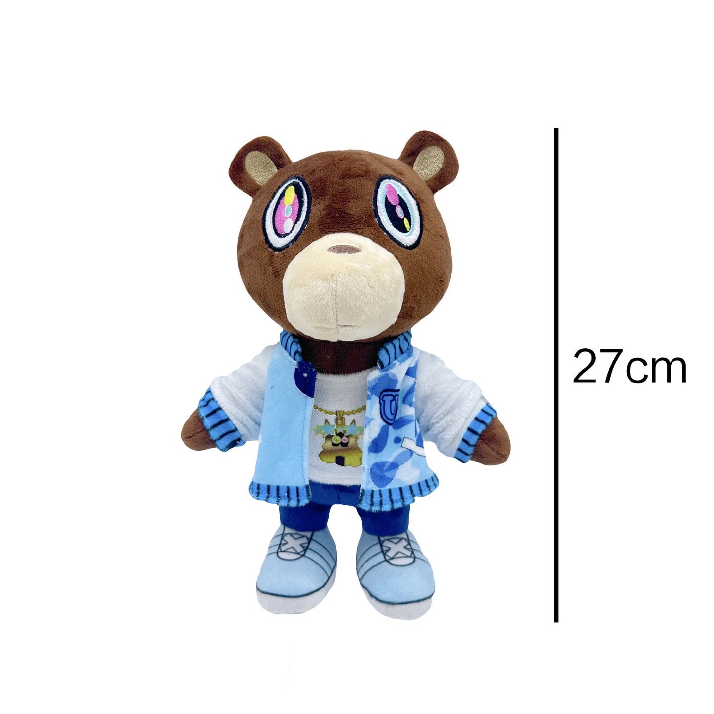 b0cxhrlmmg kanye teddy bear plush toy cartoon bear dolls stuffed soft toy christmas birthday gift for children 26cm-30cm