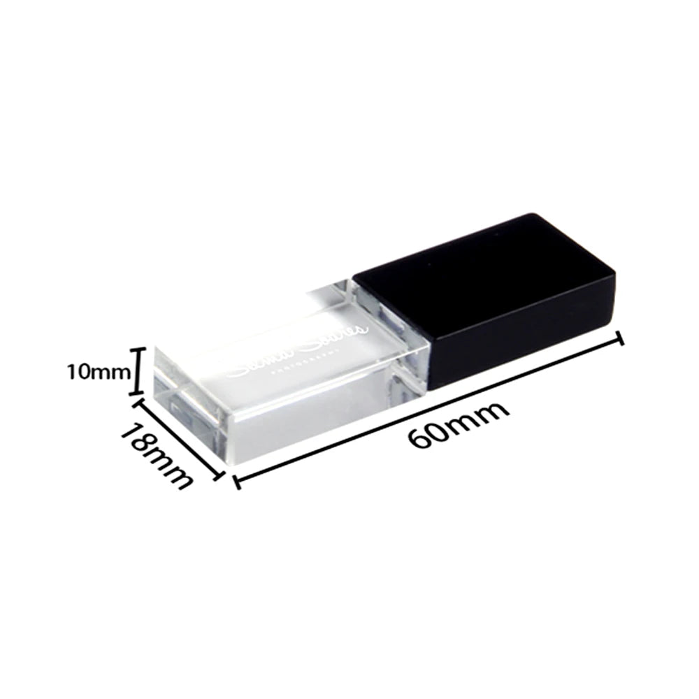 usb flash drive 128gb crystal design, waterproof memory stick, rose gold usb 2.0 thumb drive, stylish storage for business gifts & data transfer, 16gb 32gb 64gb options