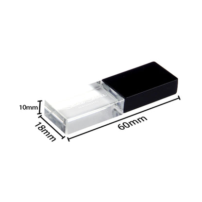 USB Flash Drive 128GB Crystal Design, Waterproof Memory Stick, Rose Gold USB 2.0 Thumb Drive, Stylish Storage for Business Gifts & Data Transfer, 16GB 32GB 64GB Options