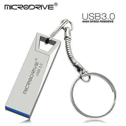 Metal USB 3.0 Flash Drive 32GB or 64GB Waterproof Memory Stick, Portable Pendrive U Disk Storage Device for Quick Data Transfer and Safe Storage