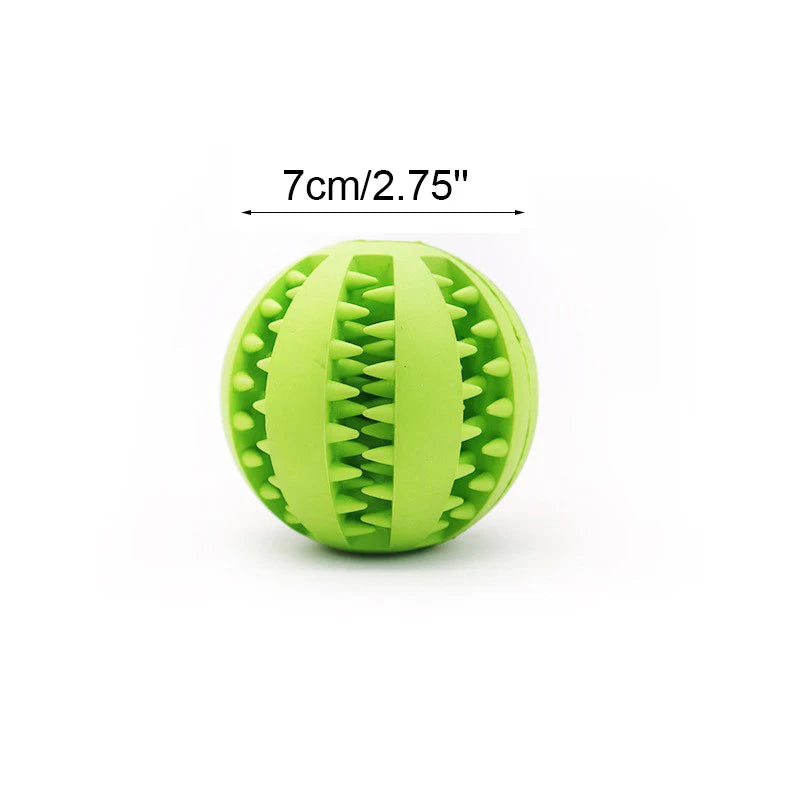 durable rubber dog chew ball toy | interactive elastic ball for teeth cleaning | pet fetch play | ideal for aggressive chewers | safe, non-toxic material