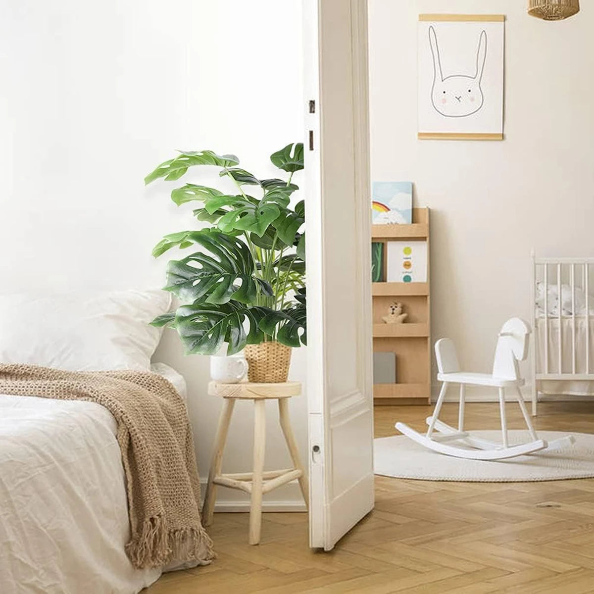 artificial large leaf tree for home, wedding, office, photography props, desktop autumn floral decor, plastic material, 1 piece, ideal for bridal showers, outdoor exhibitions