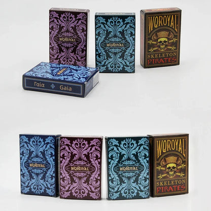 4 High-End Personalized PVC Playing Cards Mother Earth Custom Deck - Durable Customizable Poker Cards with Elegant Gaia Design for Gaming and Gifts