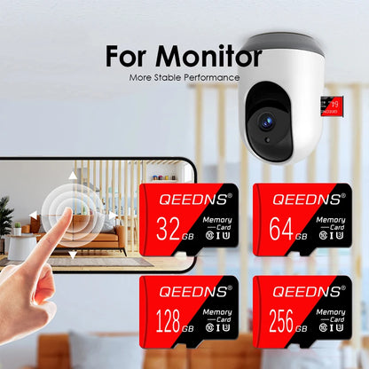 Mini SD Card 128GB 64GB 32GB 16GB 8GB Ultra Memory Card Class 10 TF Flash Card with Free Adapter for Camera, Phone, Tablet, and More Storage Solutions