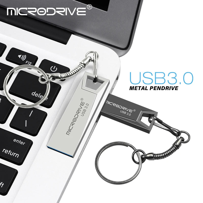 metal usb 3.0 flash drive 32gb or 64gb waterproof memory stick, portable pendrive u disk storage device for quick data transfer and safe storage