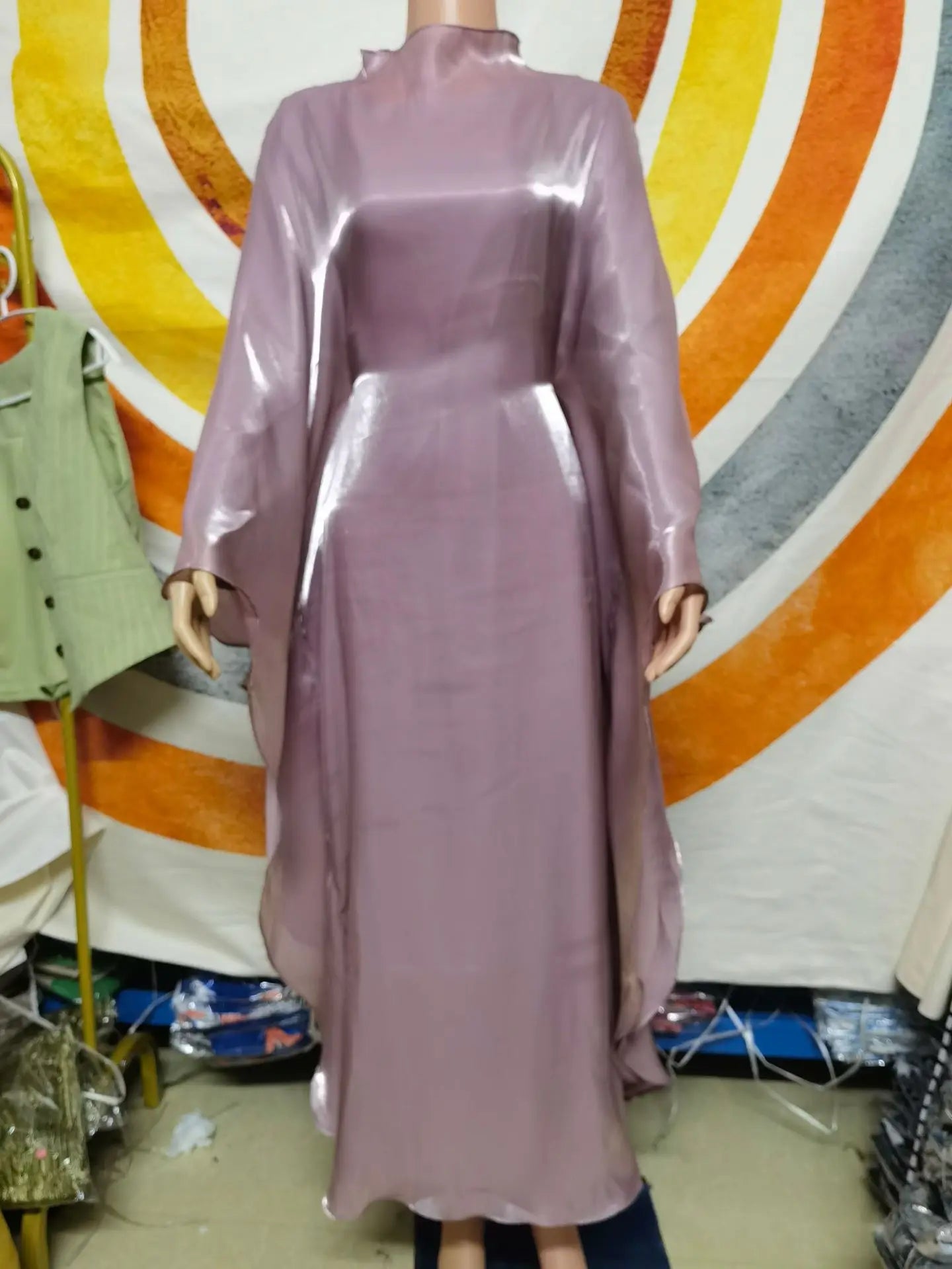 purple eid muslim ramadan abaya luxury evening party kaftan robe clothing for women - elegant a-line design, perfect for celebrations and special occasions