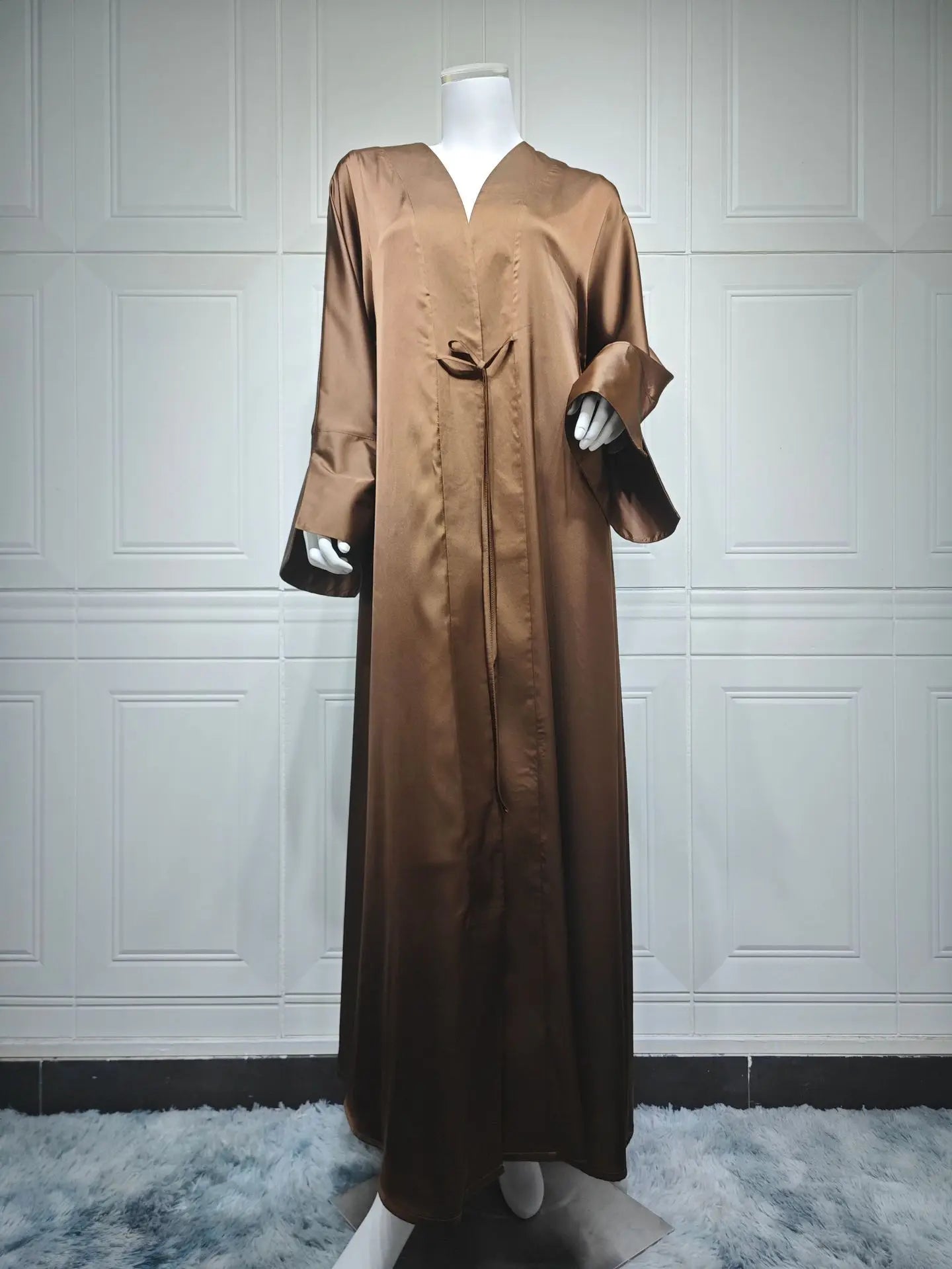 ramadan decoration 2024 muslim girl army green abaya robe islamic gift elegant prayer dress for special occasions and everyday wear