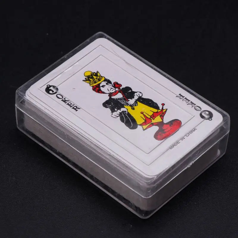 5.8x3.7cm 2.28x1.46in mini miniature games playing cards home decor for family fun, travel, unique gift, durable design, perfect for all ages