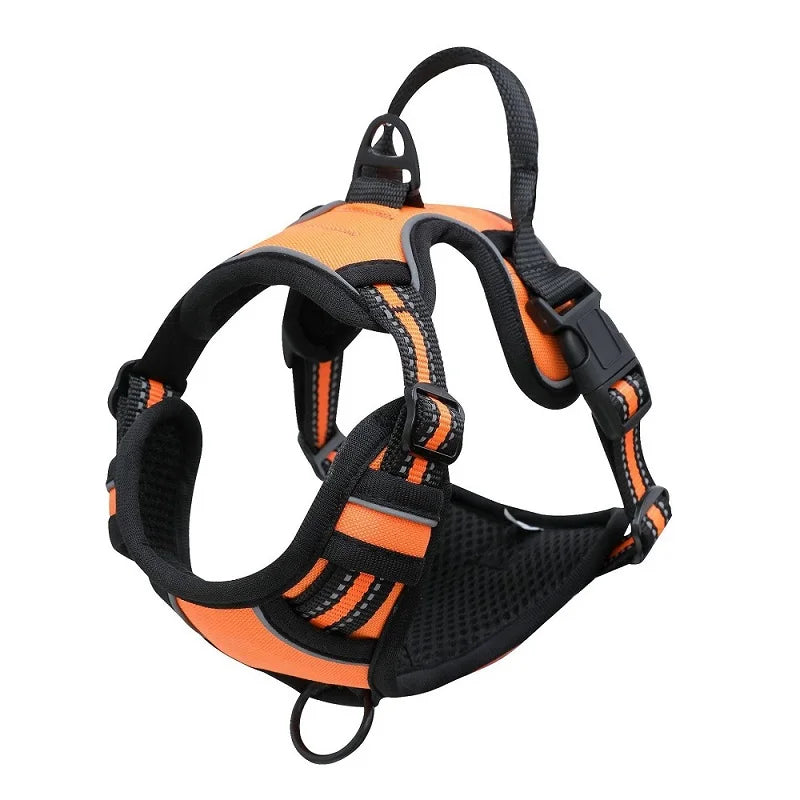 no pull dog harness for large dogs heavy duty reflective easy control handle