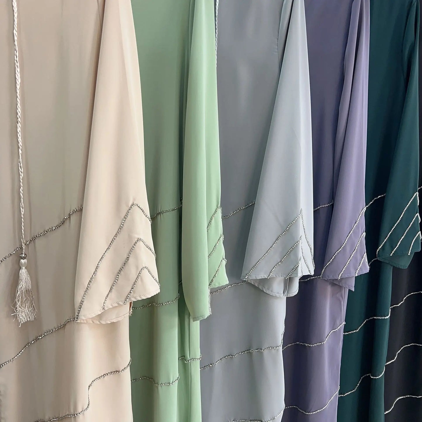 dubai 2024 luxury opened kimono abaya long loose dress prayer garment for women - elegant party kaftan, modest islamic fashion, spring summer wear, sizes s-xxl