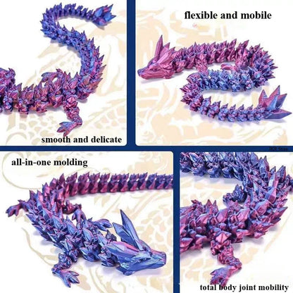 1set 3D Printed Dragon Egg With Dragon Figurine Funny Gift Room Decor