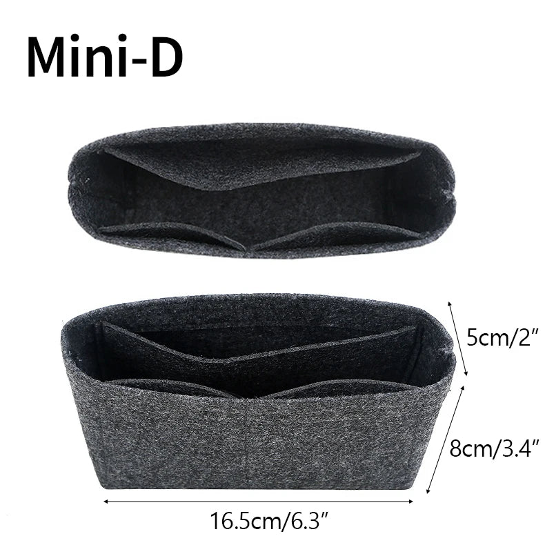 bag organizer for longchamp small tote bag timid bag storage & finishing inner bag liner handbags insert organizer fit mini size with zipper and multiple pockets