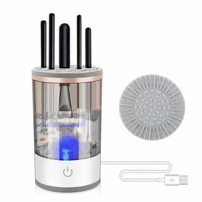 8.93 B0CQPDRYS8 3 In 1 Electric Makeup Brush Cleaner Automatic Spinner Makeup Brush Holder Stand Women Lazy Cleaning Brush Washer Quick Dry Tool