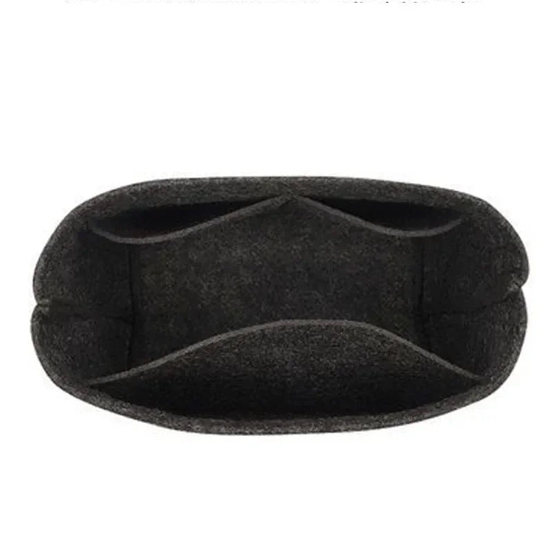 felt cloth insert bag for longchamp le pliage cuir top handle bag xs organizer makeup pouch travel inner handbag storage divider