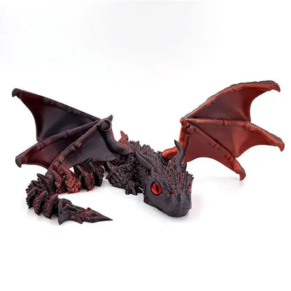3D Dragon Rotatable Articulated Dragon Kid Gifts Realistic Statue Decor