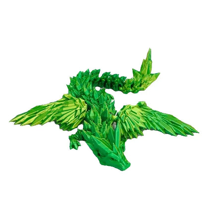 1 PC 3D Printed Dragon Crystal Flying Dragon Wing Movable Ornament 20cm/45cm