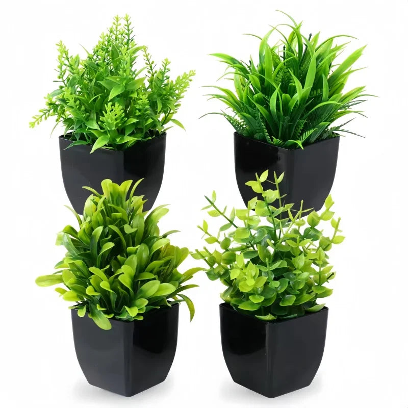 artificial green plant decoration - plastic branch for home, office, outdoor garden, wedding, party, exhibition display, engage greenery enhancer