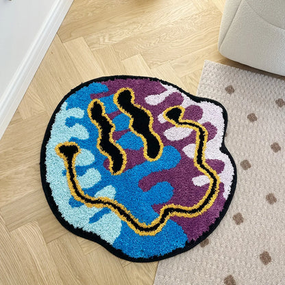 Magical Nordic Tufting Rug Bedroom Mat Geometric Living Room Carpet Aesthetic Home Decor Non-Slip Floor Tidy Foot Pad Bedside Doormat
