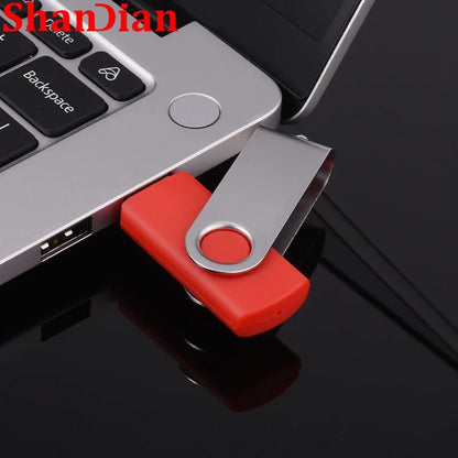 USB Flash Drive 128GB/64GB/32GB/16GB/8GB/4GB Memory Stick - High Speed, Colourful, Portable Storage for Laptop, PC, TV - Creative Business Gift Keychain