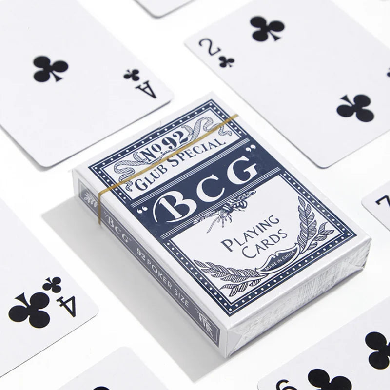 casino poker magic playing card 52 + 2 joker deck waterproof plastic cards for family game nights, durable and flexible for indoor and outdoor fun