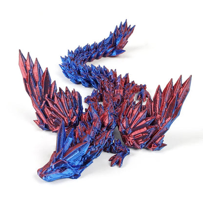 3D Printing Dragon Ornaments Sculpture Flexible Articulated Figurines Toys