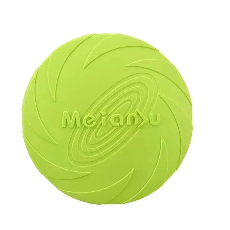 bite-resistant dog flying disc toy, durable, interactive plastic fetch toy for puppies & active dogs, outdoor pet play, aerodynamic design, fun exercise & training activities