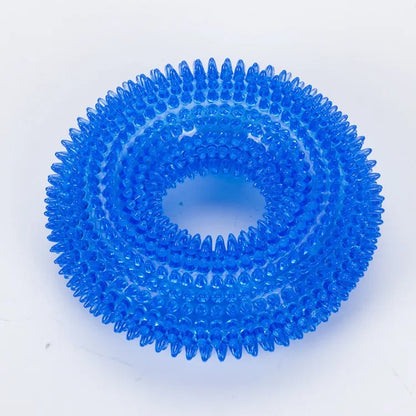 Durable Rubber Dog Chew Toy for Large Dogs, Indestructible Squeaky Teething Aid, Promotes Dental Health, Interactive for Training and Play, Ideal for Enthusiastic Chewers