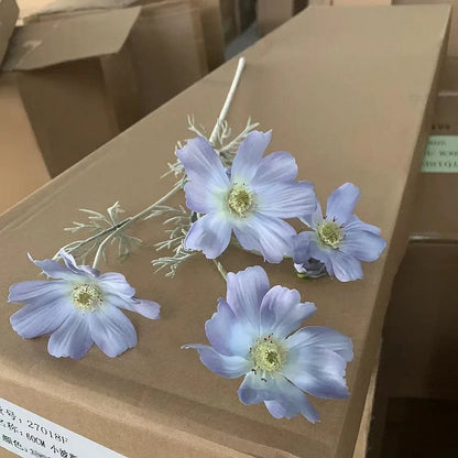 Artificial Silk Gerbera Daisy Flowers, 60cm, White Decorative Bouquet for Home, Wedding, Party, Table Arrangements, Room Decor, Perfect for Events and Gifting