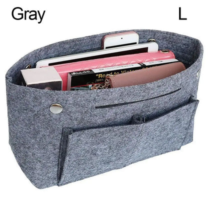 Soft Pouch Organizer Felt Insert Bag Inner Bag Handbag Insert Bag Purse LinerFor Longchamp Le Pliage Backpack Bag