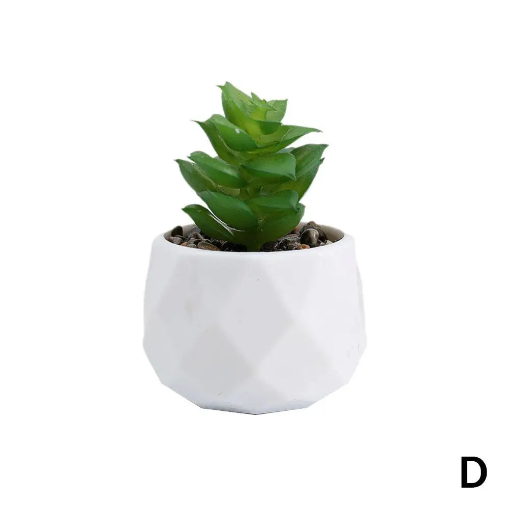 mini artificial succulent bonsai plants, plastic evergreen decor for home, office, outdoor, desktop ornaments, perfect for exhibitions and anniversaries