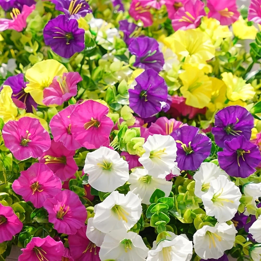 artificial flower branches set of 8, uv resistant, plastic, ideal for indoor, outdoor, home decor, parties, events, anniversaries, birthdays, weddings, graduations