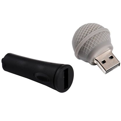 USB Flash Drive 64GB Microphone Design, Novelty Music Speaker Style Memory Stick, USB 2.0 Data Storage, Creative Fun Gift for Office, Students, and Music Lovers