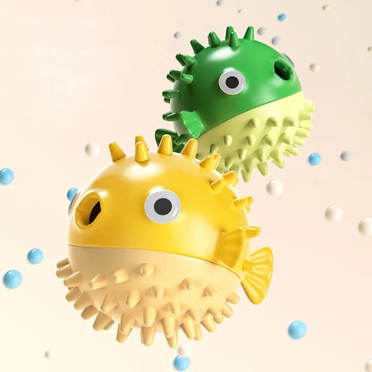 Interactive Dog Chew Toy Ball - Durable Sound-Emitting Rubber, Promotes Oral Health, Engages Dogs, Perfect for Fetch and Teething, Suitable for All Breeds, Relieves Dog Boredom