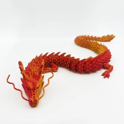60/45/30cm 3D printed Chinese dragon Shenlong crafts ornamentsToy joint movable dragon Model Home Office Decoration Decor Gifts