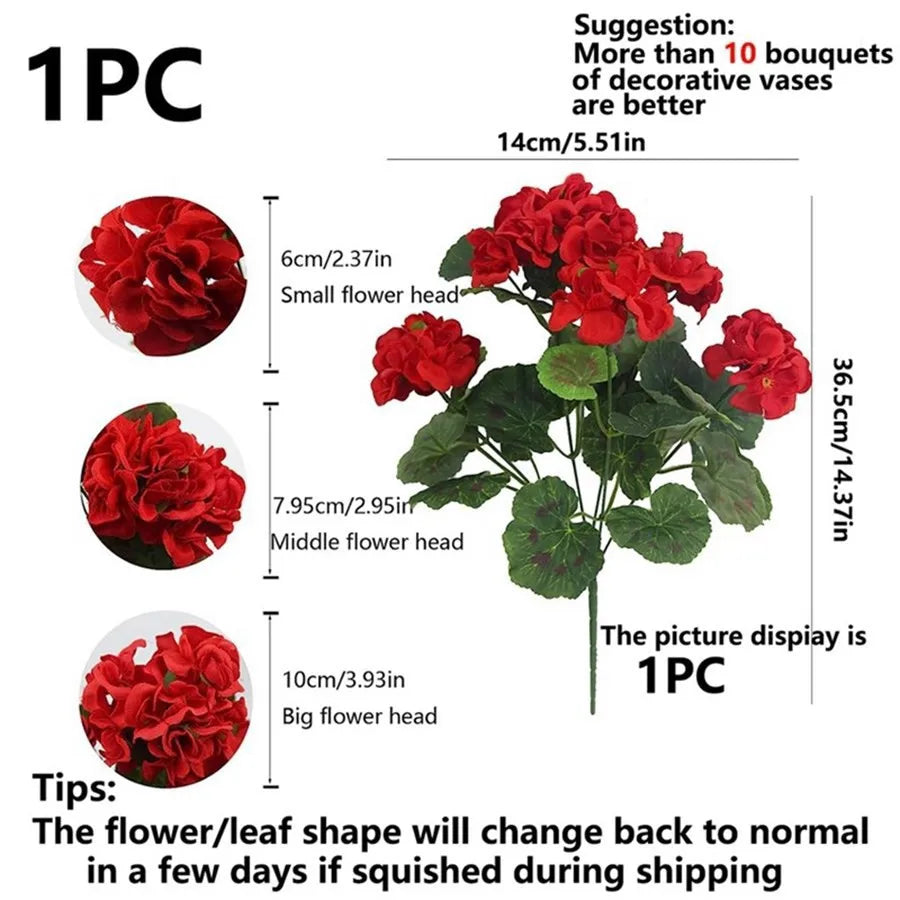 silk begonia artificial flowers bouquet, home and event decor, ideal for weddings, anniversaries, birthdays, indoor outdoor use, elegant silk floral arrangement