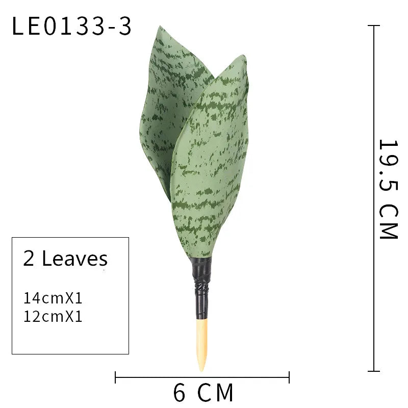 artificial sansevieria plants 38cm - real touch plastic green long leaf, desktop home office decoration, tropical palm style, ideal for anniversary & hawaiian party decor