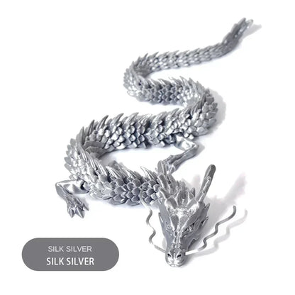 60CM 3D Printed Gem Dragon Crystal Fidget Toy Rotatable Articulated Dragon Ideal Gift for Kids with ADHD Perfect for Birthdays