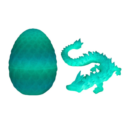3D Printed Dragon Egg Gift Set Crystal Collectible Statue Home Decor