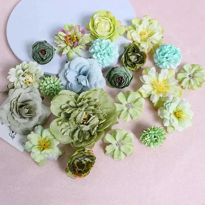 Artificial Silk Rose Flowers, 3/21 Pcs, Mixed Colours, Home and Wedding Decor, Anniversary, Baby Shower, Birthday, DIY Crafts, Decorative Bouquets, Indoor Use