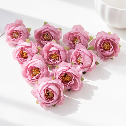 Artificial Silk Peony Flower Heads 40/80pcs for DIY Wedding Decor, Home Vase Arrangement, Bridal Wreaths, Party Centrepieces, Baby Shower, Indoor Decorations