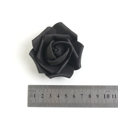Artificial Rose Flower Heads 7CM | Wedding Party Home Decor | Garden DIY Crafts | 10/20/50 Pack | Anniversary Birthday Housewarming Event Decoration