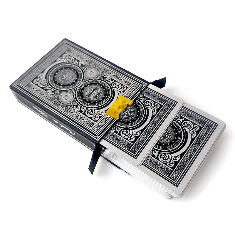 24k gold silver pvc full plastic playing cards waterproof durable poker set for game nights, parties, and magic tricks - premium quality, lightweight and easy to shuffle