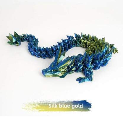3D Printing Gem Dragon Crystal Dragon Creative Gift Chain Dragon Toy Children's Creative Gift Gift Decoration Dazzling Crafts