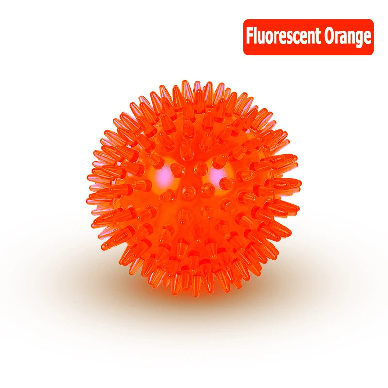 dog chew ball with textured surface for tooth cleaning, durable interactive toy for exercise and training, ideal for dogs' playtime and oral health