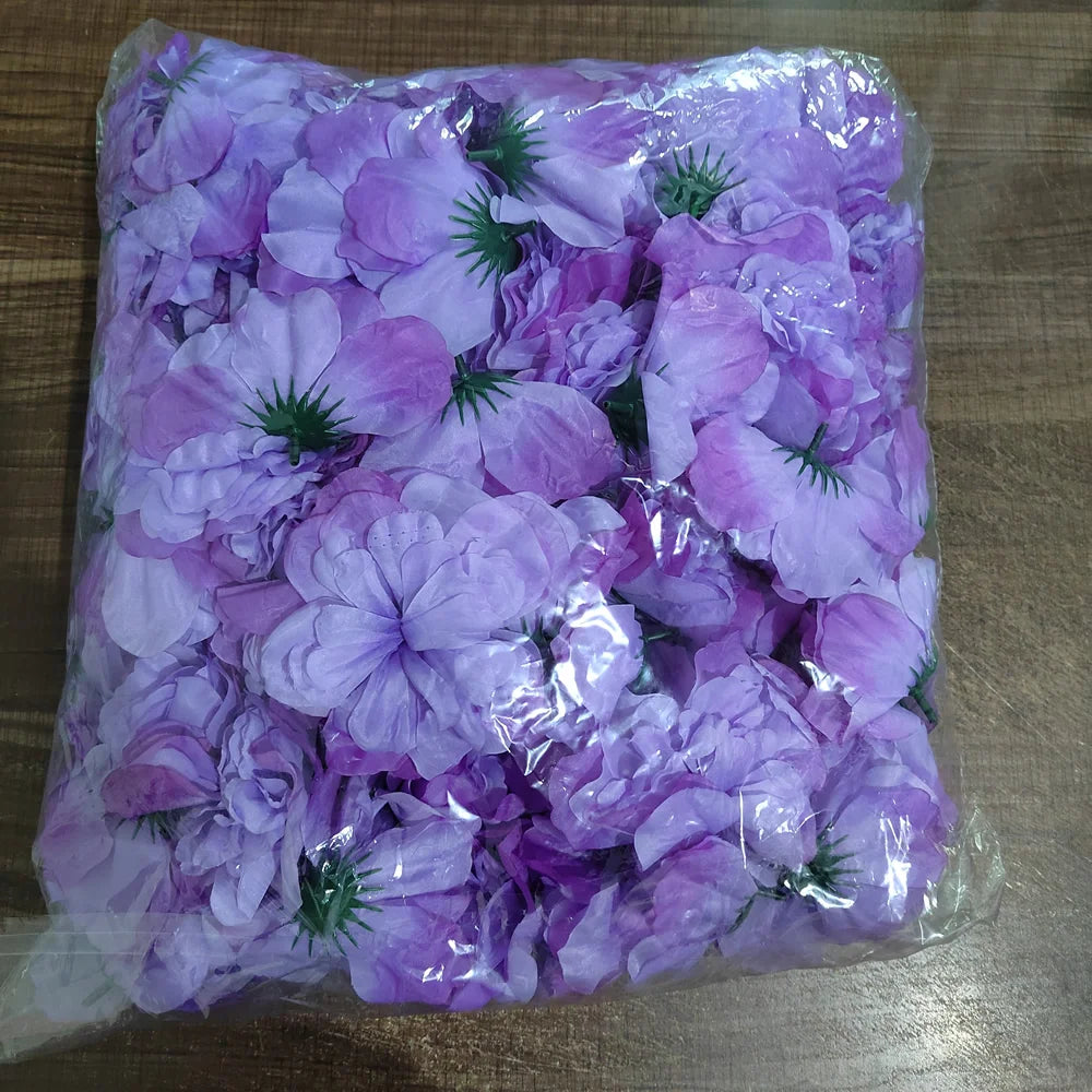 silk artificial dahlia flower heads 100pcs 10cm for home décor, wedding, bridal shower, outdoor event decoration, diy wreaths, gift box fillers, silk rose style