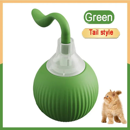 4.462 B0DKJPVJK4 green Automatic Rolling Ball Interactive Ball Cat Toys Pet Supplies Electric Dog and Cat Training To Imitate Rat Rechargeable Products